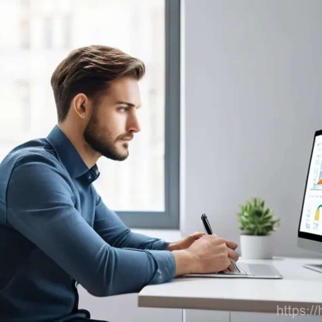 대출 금리 추이 확인 - **Prompt:** "A realistic photograph capturing a thoughtful young adult, around 25-30 years old, male...